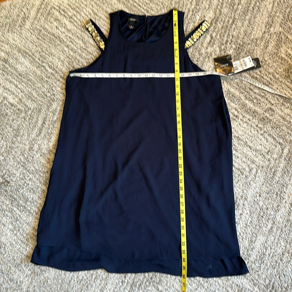 Alfani modern Navy jeweled size 12 dress